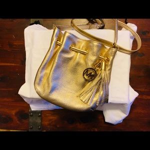 Special Sale Today NWOT Michael Kors Gold Bag